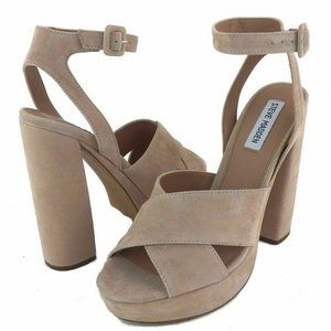 NIB Steve Madden Platform Sandals Blush Suede